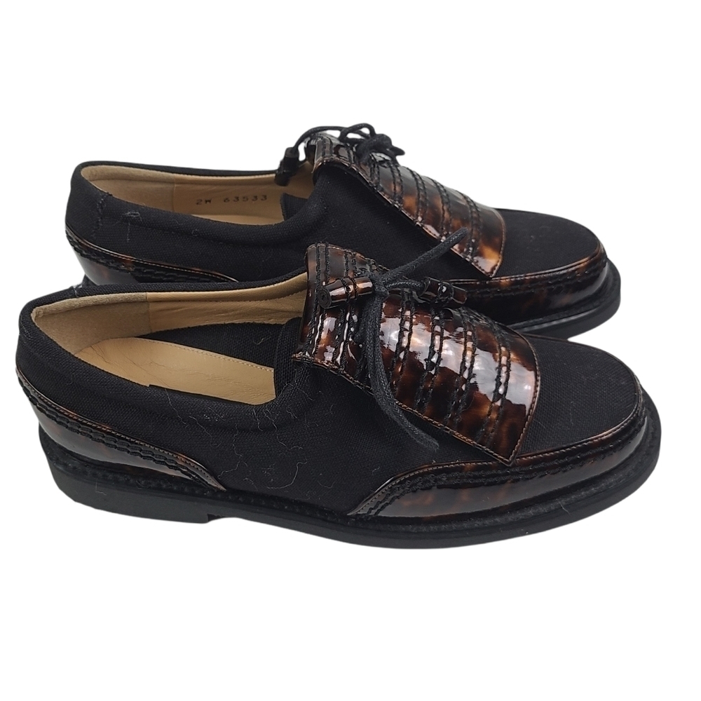 New Stuart Weitzman Tortoise Kiltie Oxford With Spikes‎ Golf Shoes sz 6